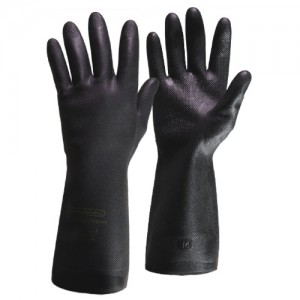 Neoprene Rubber Gloves, Rubberex, Size 10, Green