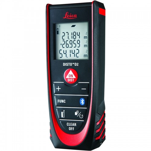 Leica DISTO D2 Laser Distance Measurer with Bluetooth 100m