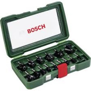 Bosch 15pcs 8mm Router Set