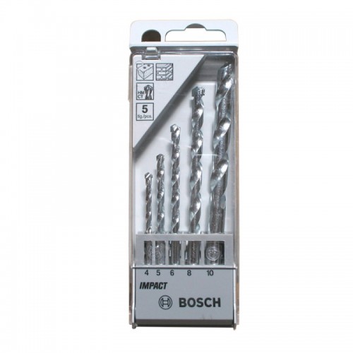 Bosch 5pcs Masonry Drill Bit set-4,5,6,8,10mm