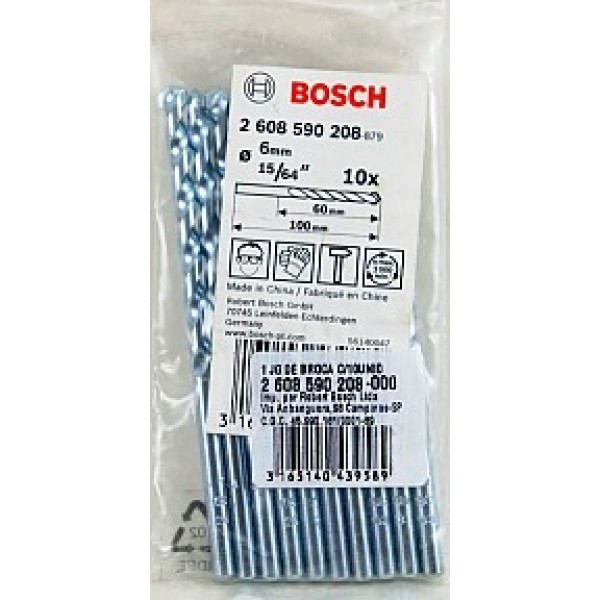 Bosch Masonry Drill Bit 6x100x60mm *10pcs