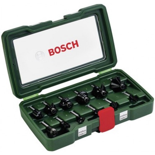 Bosch 12pcs 8mm Router Bit Set