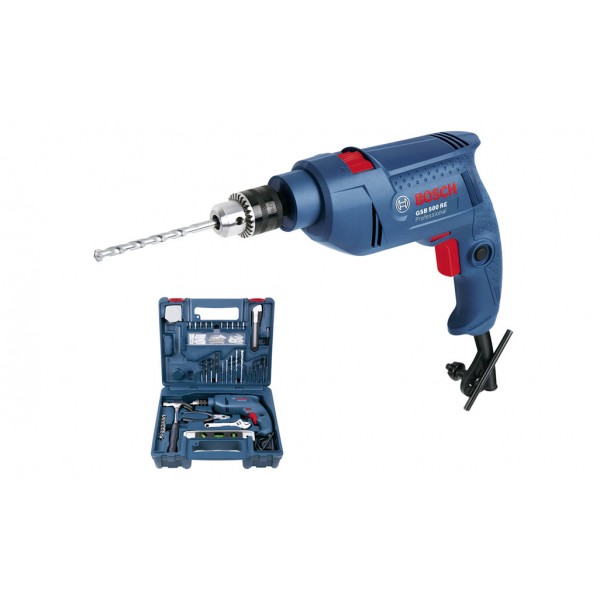 Bosch GSB 500 RE Kit 500w Impact Drill with tool kit