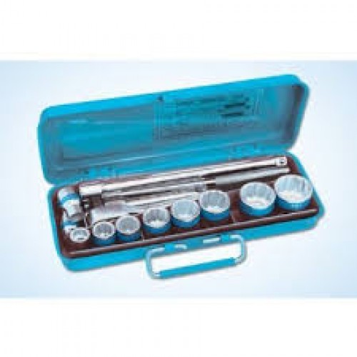 Taparia Socket Set M11, 12.7 mm Square Drive