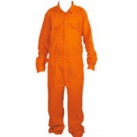 Boiler Suit - Cover All Work Wear - Cotton - Orange