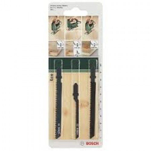 Bosch 3pcs Jigsaw Blade Set for Wood T111C,T119BO,T101B