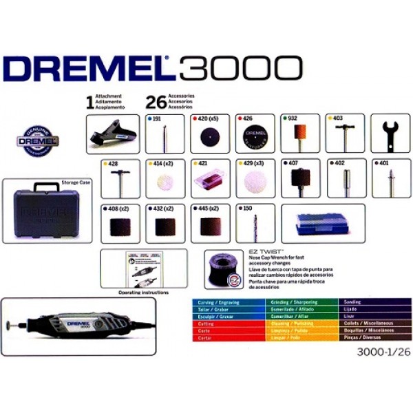 Dremel 3000 Rotary tool with 27pcs Kit