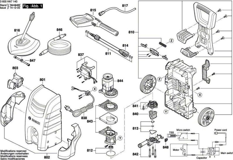 Bosch High Pressure Replacement Hose For Aqt Car Washers